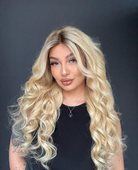 Ekstra Gür Ekstra Yoğun Platin Özel peruk koleksiyonu