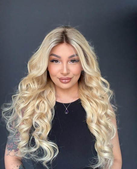 Ekstra Gür Ekstra Yoğun Platin Özel peruk koleksiyonu