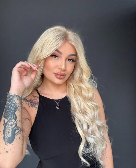 Ekstra Gür Ekstra Yoğun Platin Özel peruk koleksiyonu