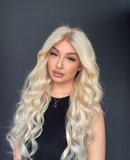 Ekstra Gür Ekstra Yoğun Platin Özel peruk koleksiyonu