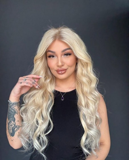 Ekstra Gür Ekstra Yoğun Platin Özel peruk koleksiyonu