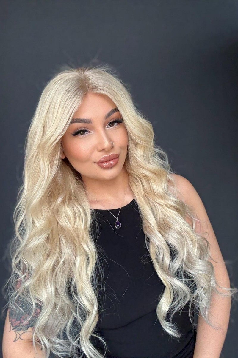 Ekstra Gür Ekstra Yoğun Platin Özel peruk koleksiyonu