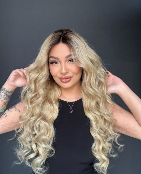 Ekstra Gür Ekstra Yoğun Platin Özel peruk koleksiyonu