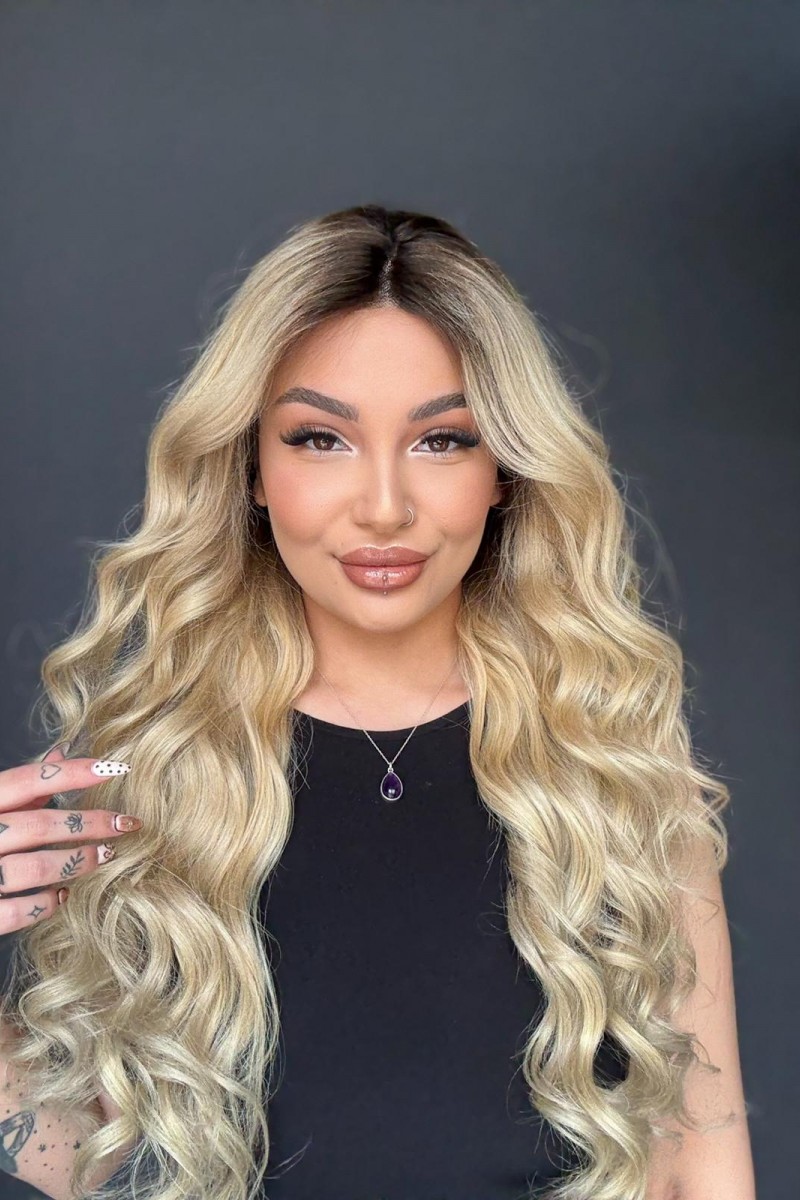 Ekstra Gür Ekstra Yoğun Platin Özel peruk koleksiyonu