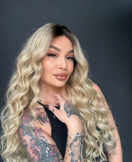 Ekstra Gür Ekstra Yoğun Platin Özel peruk koleksiyonu