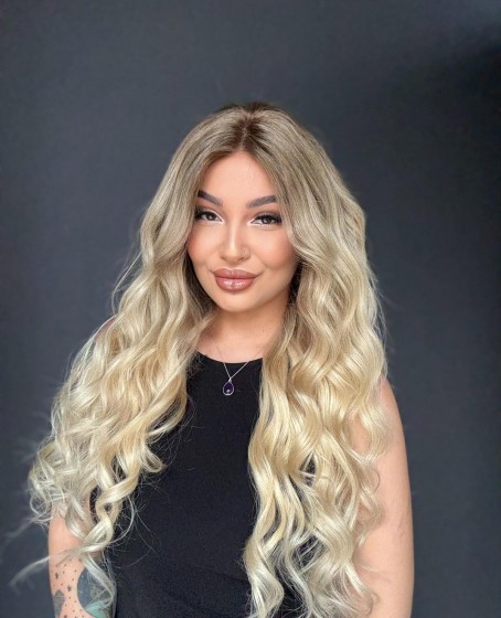 Ekstra Gür Ekstra Yoğun Platin Özel peruk koleksiyonu