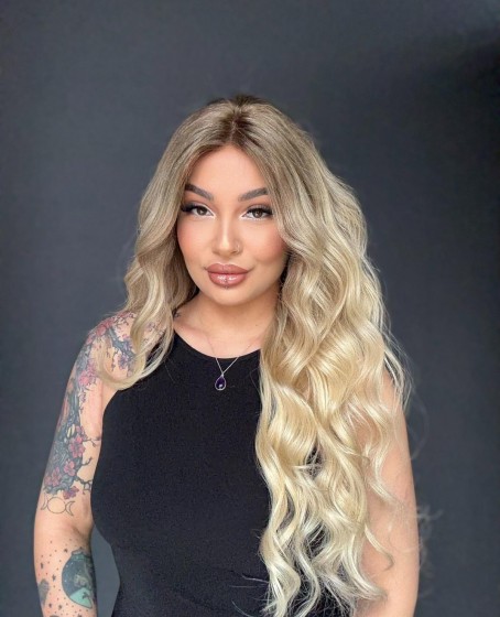 Ekstra Gür Ekstra Yoğun Platin Özel peruk koleksiyonu