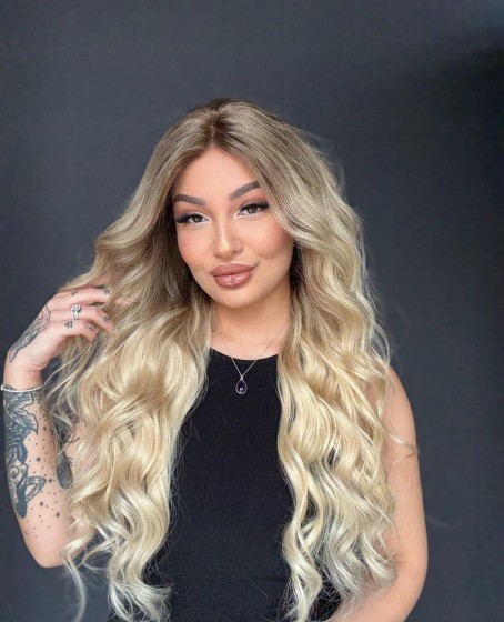 Ekstra Gür Ekstra Yoğun Platin Özel peruk koleksiyonu