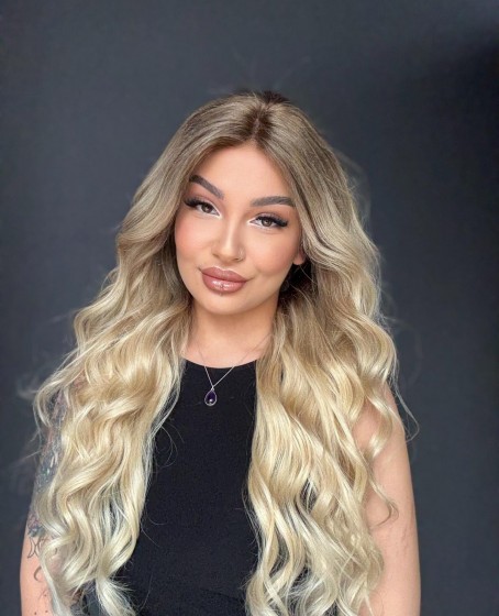 Ekstra Gür Ekstra Yoğun Platin Özel peruk koleksiyonu