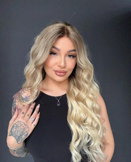 Ekstra Gür Ekstra Yoğun Platin Özel peruk koleksiyonu