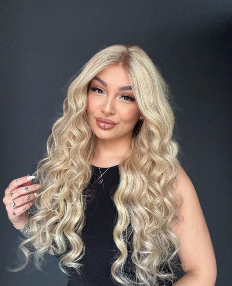 Ekstra Gür Ekstra Yoğun Platin Özel peruk koleksiyonu