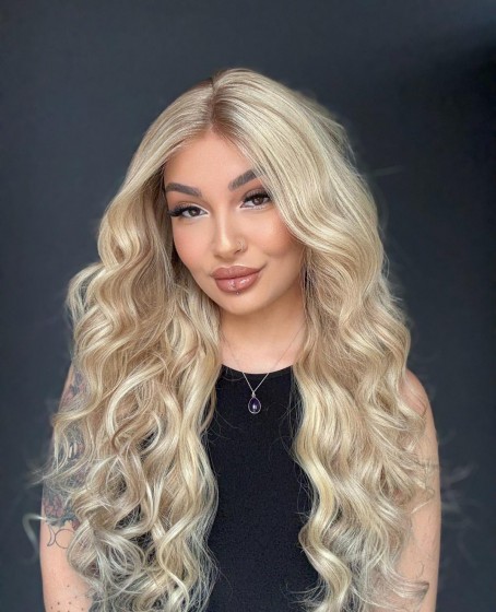 Ekstra Gür Ekstra Yoğun Platin Özel peruk koleksiyonu