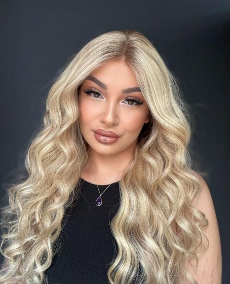 Ekstra Gür Ekstra Yoğun Platin Özel peruk koleksiyonu