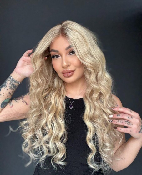 Ekstra Gür Ekstra Yoğun Platin Özel peruk koleksiyonu