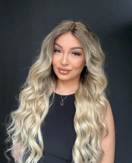 Ekstra Gür Ekstra Yoğun Platin Özel peruk koleksiyonu