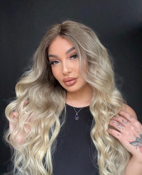 Ekstra Gür Ekstra Yoğun Platin Özel peruk koleksiyonu