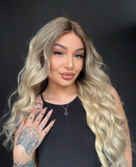 Ekstra Gür Ekstra Yoğun Platin Özel peruk koleksiyonu