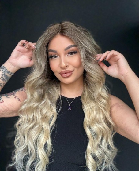 Ekstra Gür Ekstra Yoğun Platin Özel peruk koleksiyonu