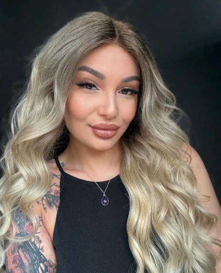 Ekstra Gür Ekstra Yoğun Platin Özel peruk koleksiyonu