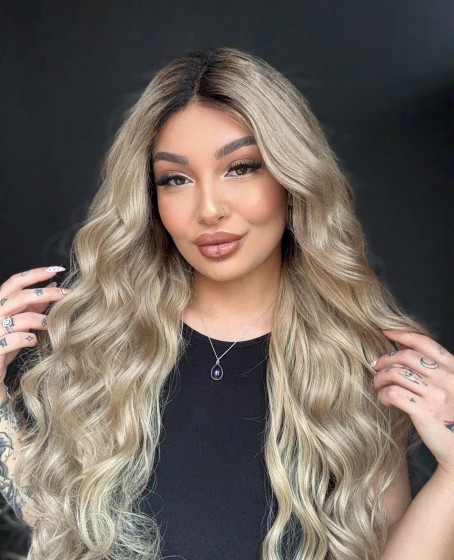 Ekstra Gür Ekstra Yoğun Platin Özel peruk koleksiyonu