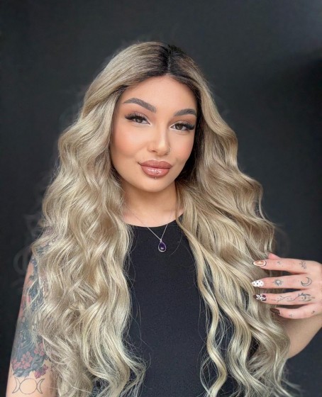 Ekstra Gür Ekstra Yoğun Platin Özel peruk koleksiyonu