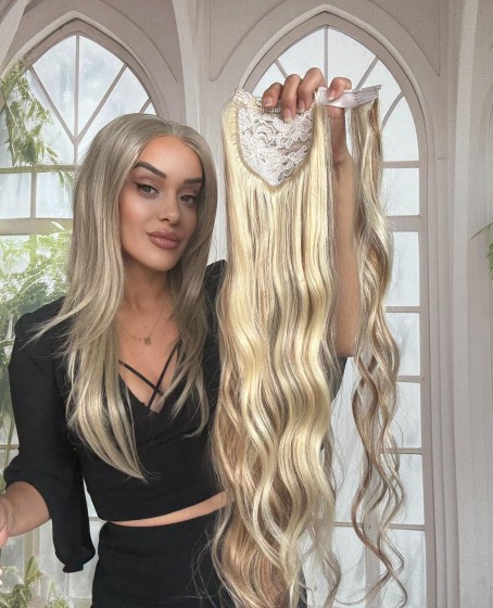 Gerçek Saç At kuyruğu-Bağcıklı Cırtcıtlı Orjinal saç