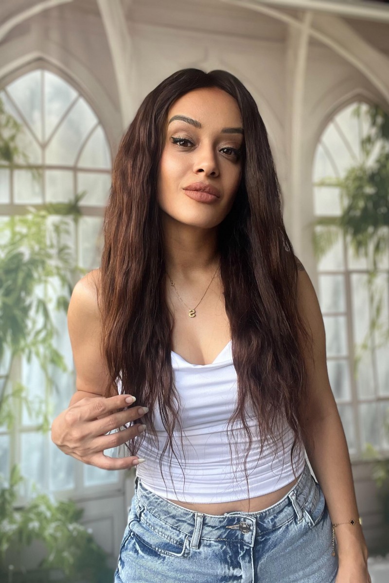 Kahverengi Tül peruk