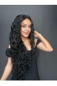 Siyah Fiber Sentetik Tül Peruk (Her yöne ayrımlı tam tül peruk)