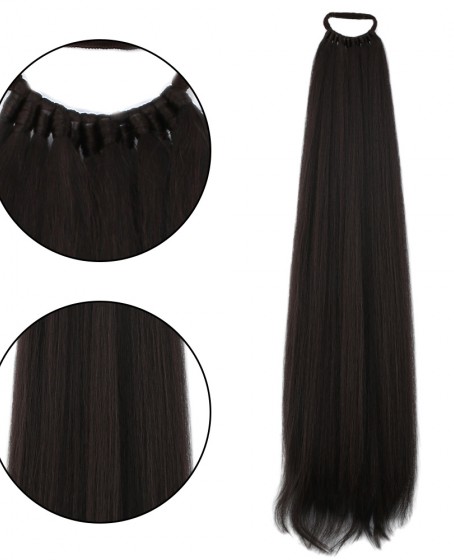 Lastikli DÜz Bağcıklı At kuyruğu Sıcak Kahve