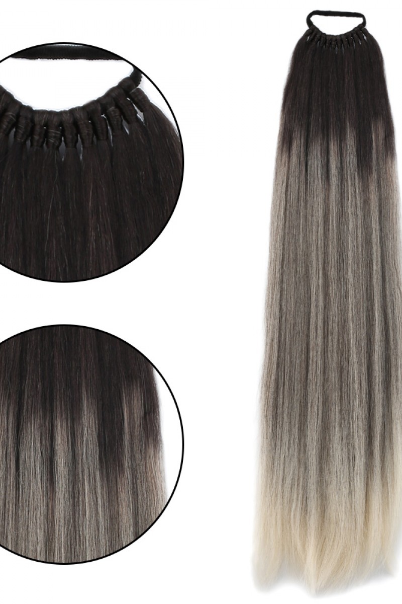 Lastikli DÜz Bağcıklı At kuyruğu