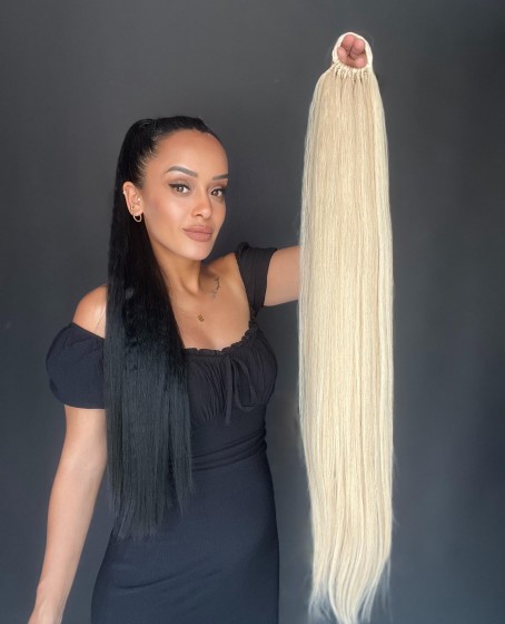 Lastikli DÜz Bağcıklı At kuyruğu Küllü Sarı