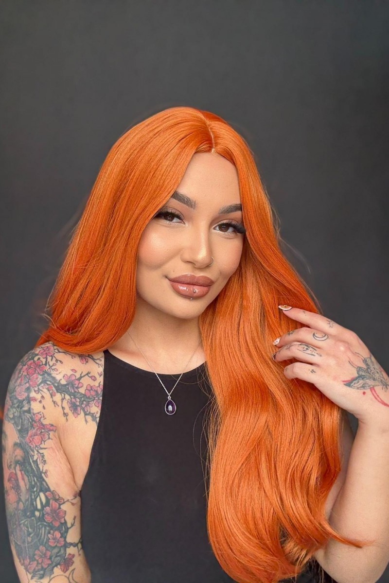 Bakır Perçemsiz Medikal Peruk Özel Koleksiyon Halloween