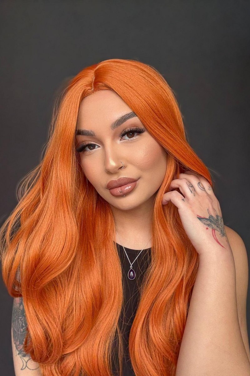 Bakır Perçemsiz Medikal Peruk Özel Koleksiyon Halloween