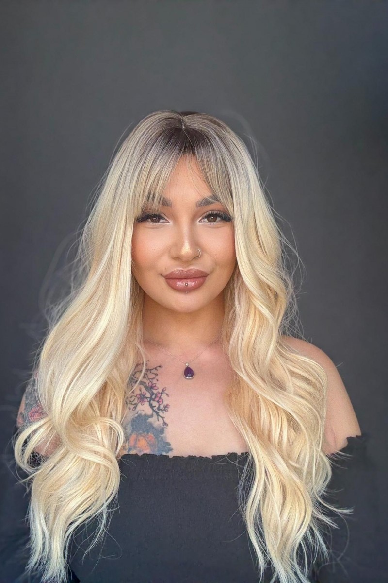 Kumral Platin ombreli Medikal Peruk Özel Koleksiyon