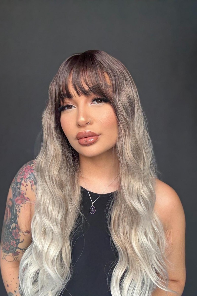 Kumral platin ombreli Perçemli Medikal Peruk Özel Koleksiyon