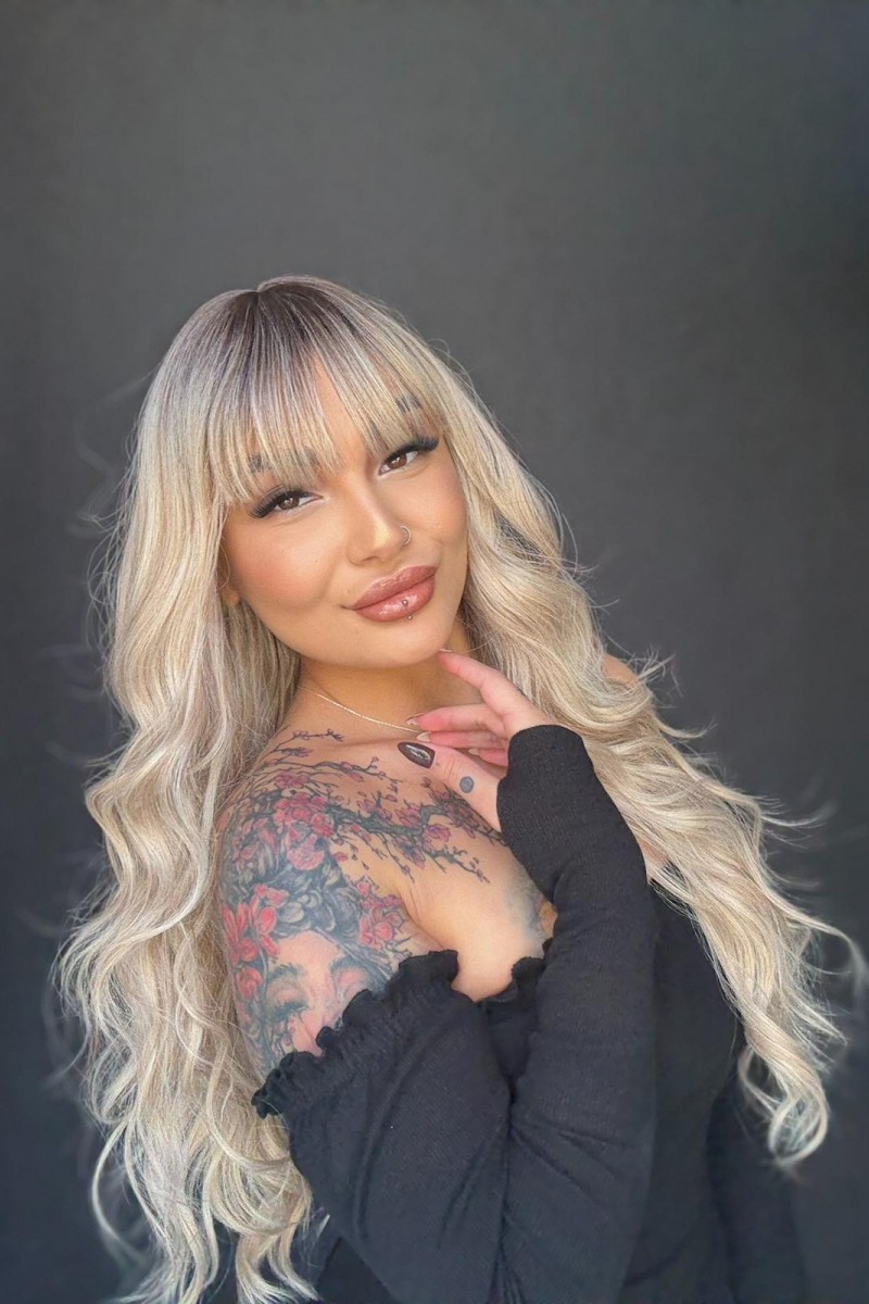 Röfleli perçemli Medikal Peruk Özel Koleksiyon