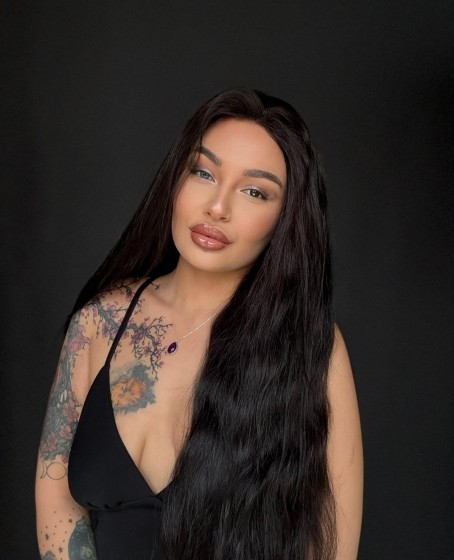 80 cm 290 gram Ekstra Gür U tül peruk Gerçek saç