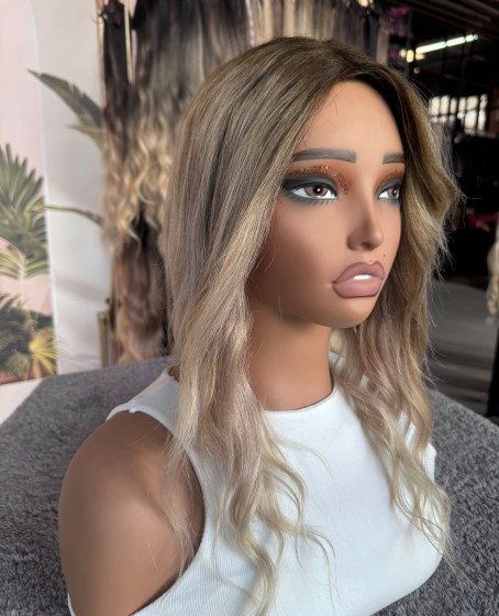 Baby İpek Taban Tepelik Gerçek saç