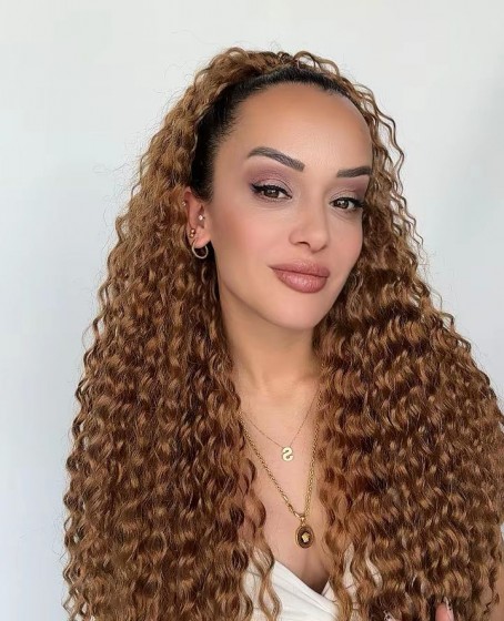 Afro Postiş El yapımı Ekstra Kabarık tak ve çık Mandallı tokalı Model