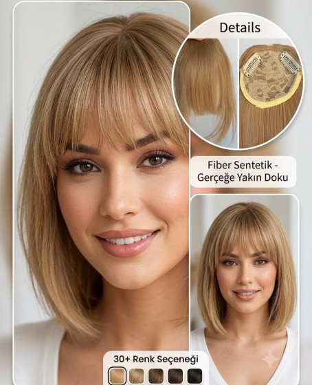 Fiber Sentetik Ön Kahkül Perçem
