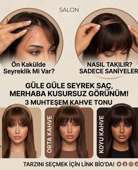 Taçlı Fiber Sentetik Perçem