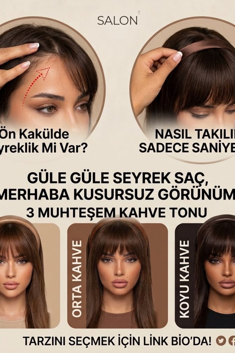 Taçlı Fiber Sentetik Perçem