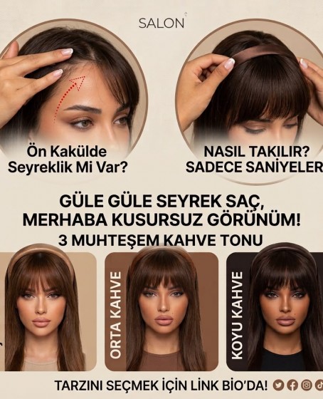 Taçlı Fiber Sentetik Perçem