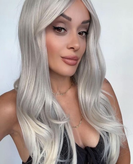 Silver Platin Medikal Peruk