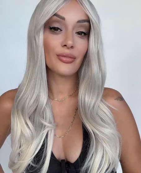 Silver Platin Medikal Peruk