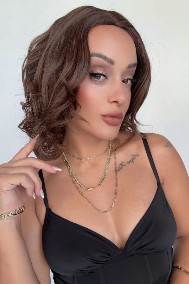 Gizemli Kahve Kısa Medikal Peruk