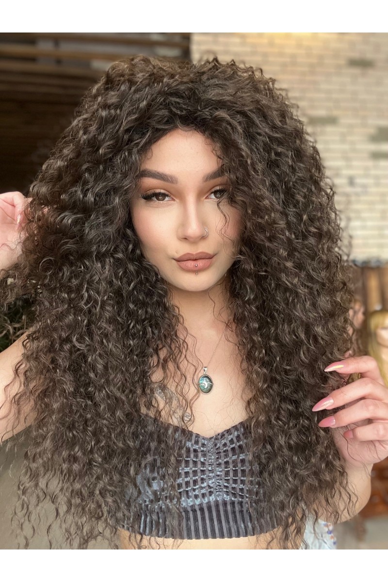 Afro Dalga Kumral Peruk