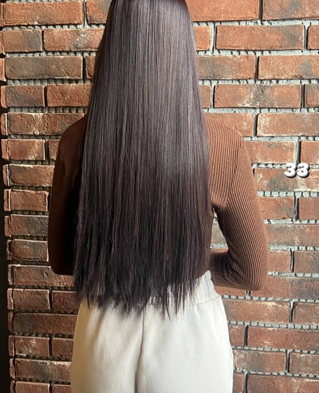 Fiber Sentetik Düz Yarım Ay + 2 Yan Çıt Çıt - Koyu Kahve