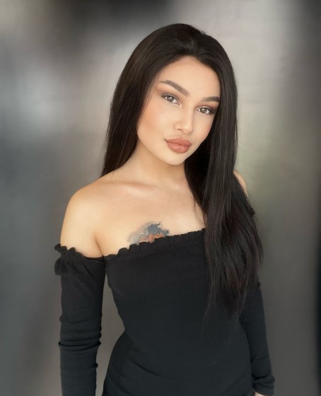 Tül Peruk Doğal Saç Peruk Orta boy