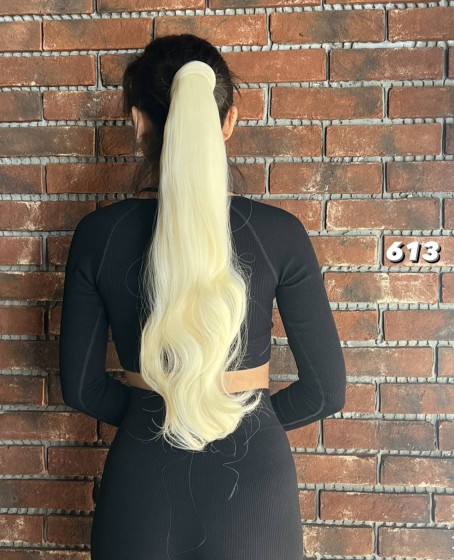 Bağlamalı Dalgalı At Kuyruğu - Açık Platin